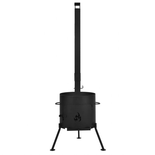 детальное фото печь под казан узбекский 10л с трубой 340мм в интернет-магазине Дачный Эксперт